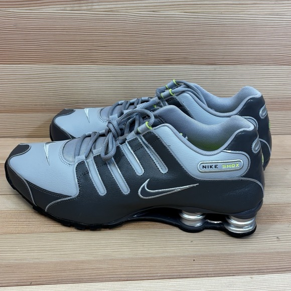 Nike Shox NZ Shoes Wolf Gray/Dark Gray/Highlighter 378341-009 Men\'s Size 13 main image 7